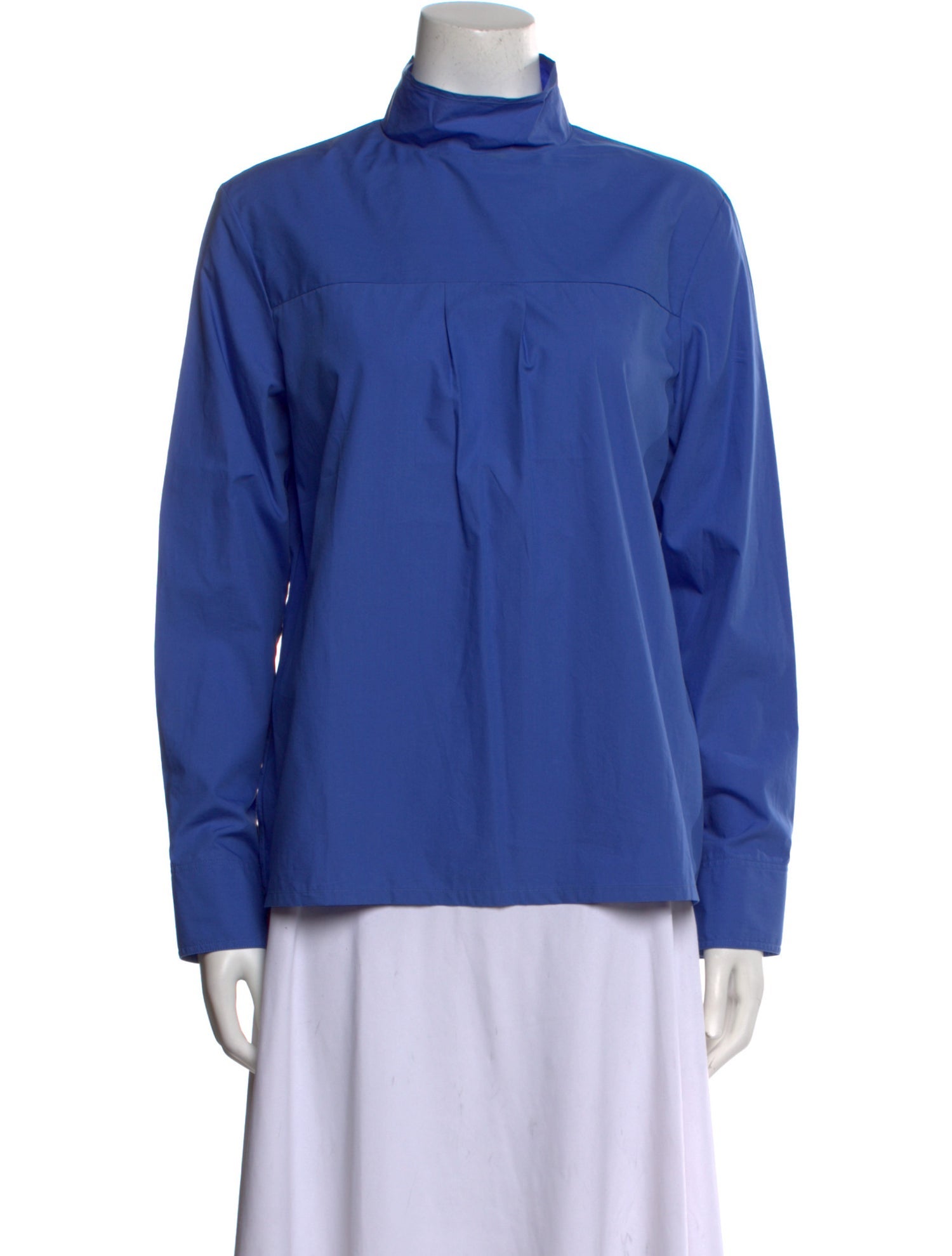 Atlantique Ascoli Mock Neck Long Sleeve Blouse