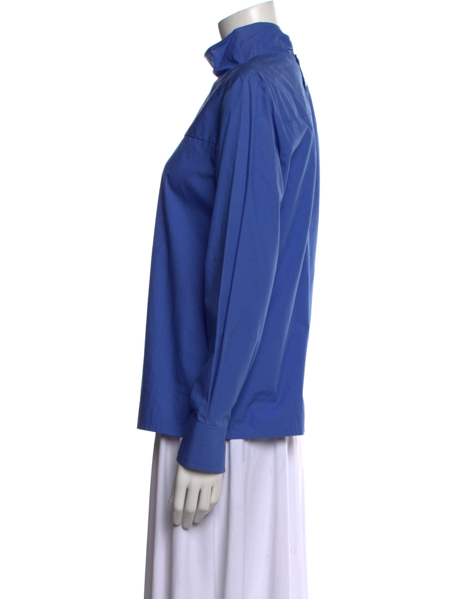 Atlantique Ascoli Mock Neck Long Sleeve Blouse