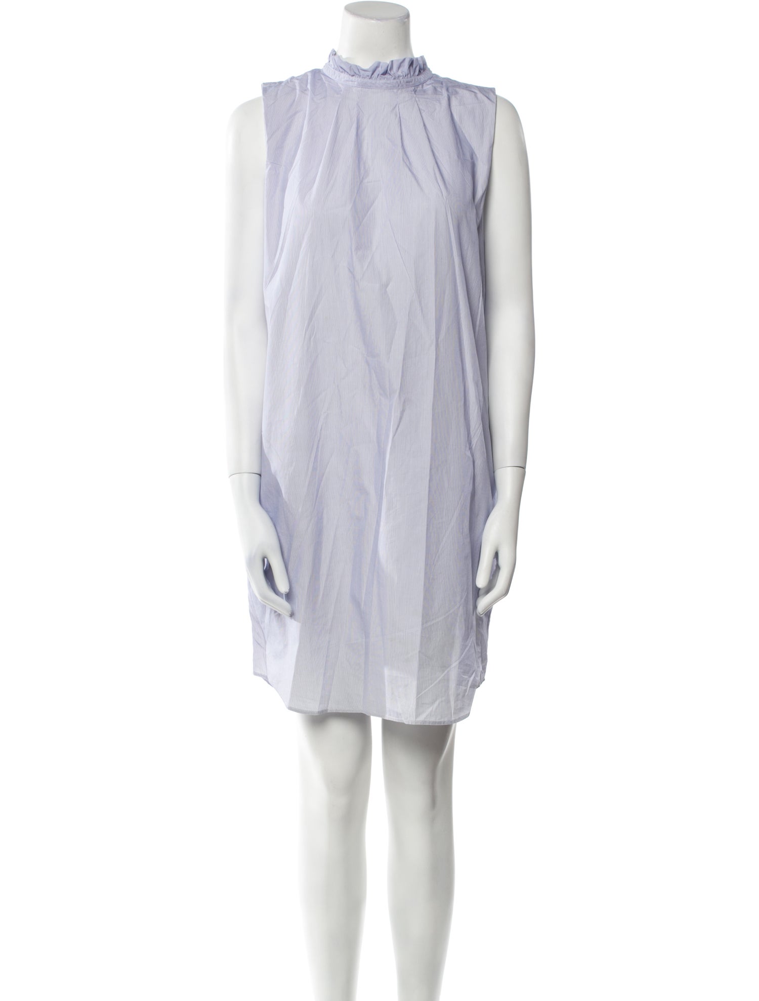 Atlantique Ascoli Mock Neck Mini Dress