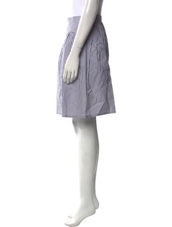Atlantique Ascoli Striped Knee-Length Skirt