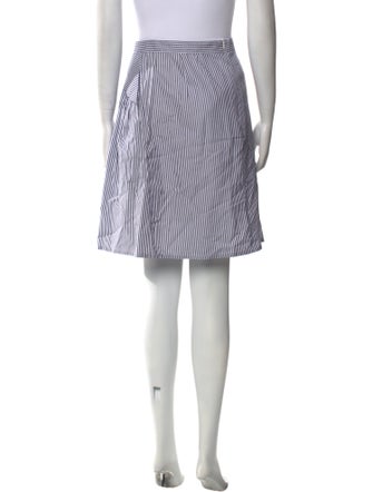 Atlantique Ascoli Striped Knee-Length Skirt