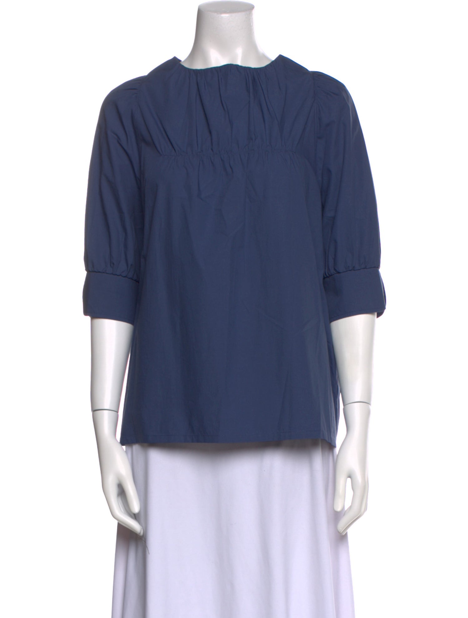 Atlantique Ascoli Bateau Neckline Three-Quarter Sleeve Blouse w/ Tags