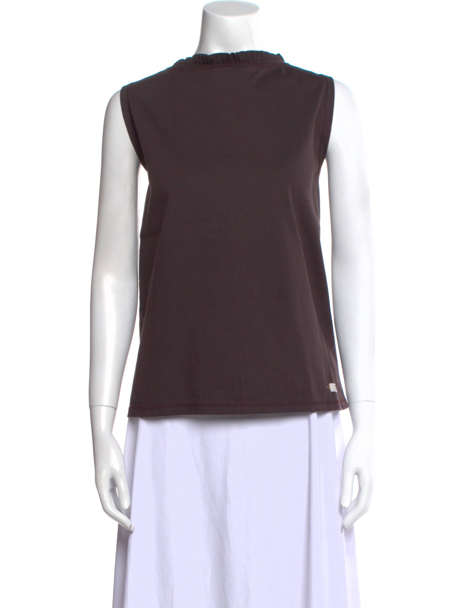 Atlantique Ascoli Bateau Neckline Sleeveless Top