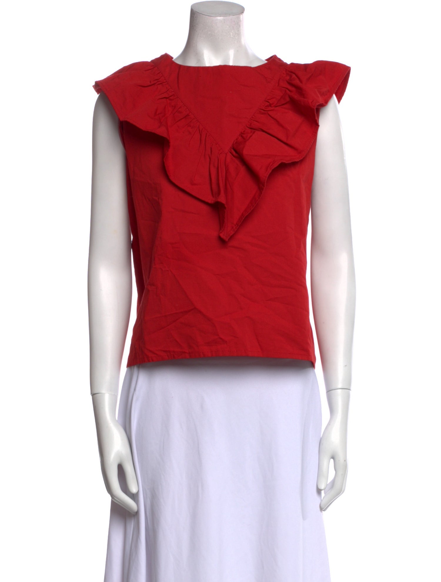 Atlantique Ascoli Bateau Neckline Sleeveless Crop Top