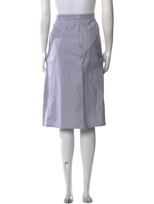 Atlantique Ascoli Striped Knee-Length Skirt