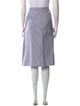 Atlantique Ascoli Striped Knee-Length Skirt