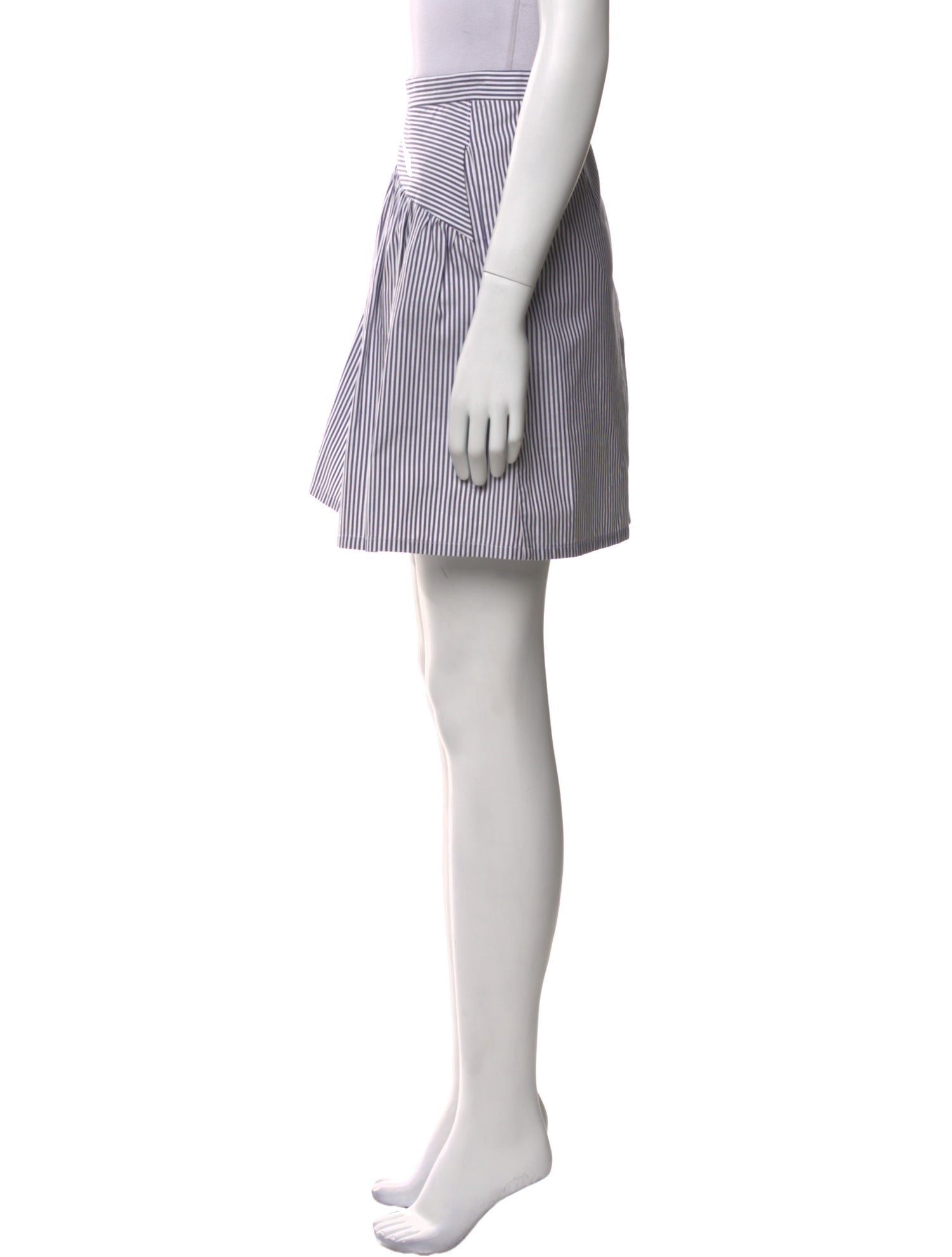 Atlantique Ascoli Striped Mini Skirt