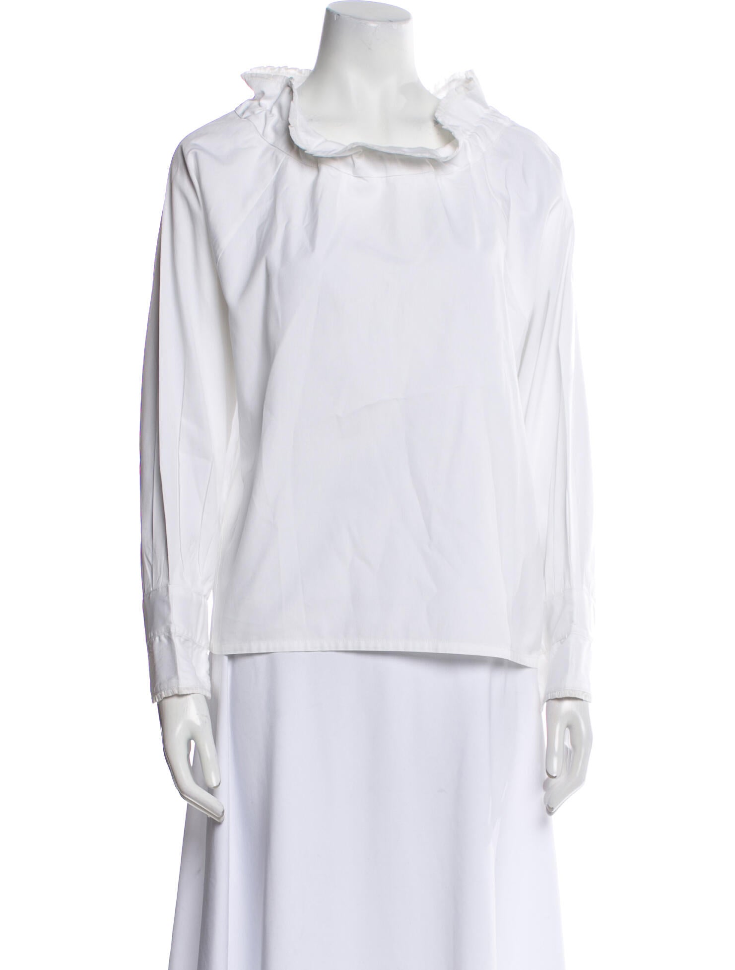 Atlantique Ascoli Scoop Neck Long Sleeve Blouse