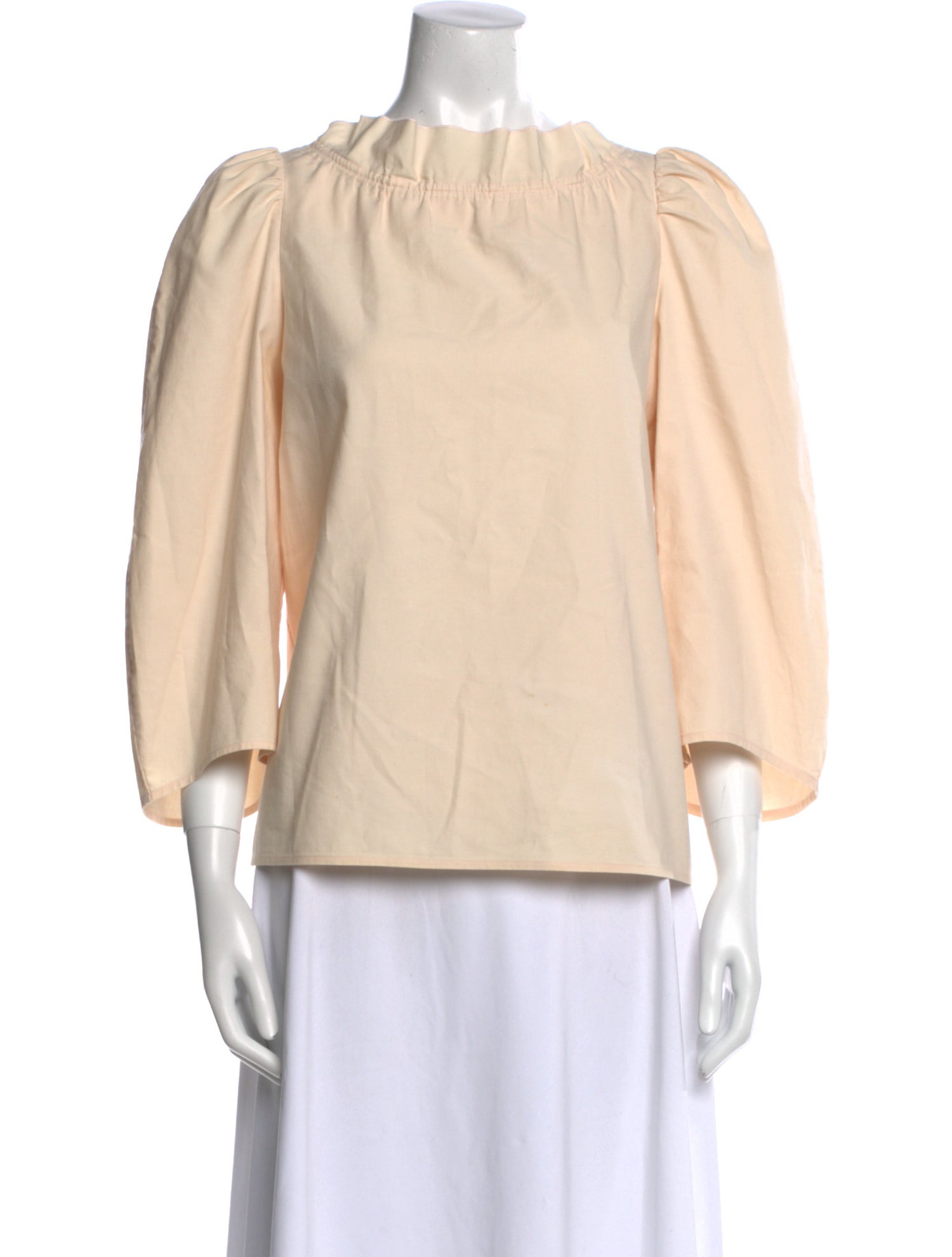 Atlantique Ascoli Scoop Neck Three-Quarter Sleeve Blouse