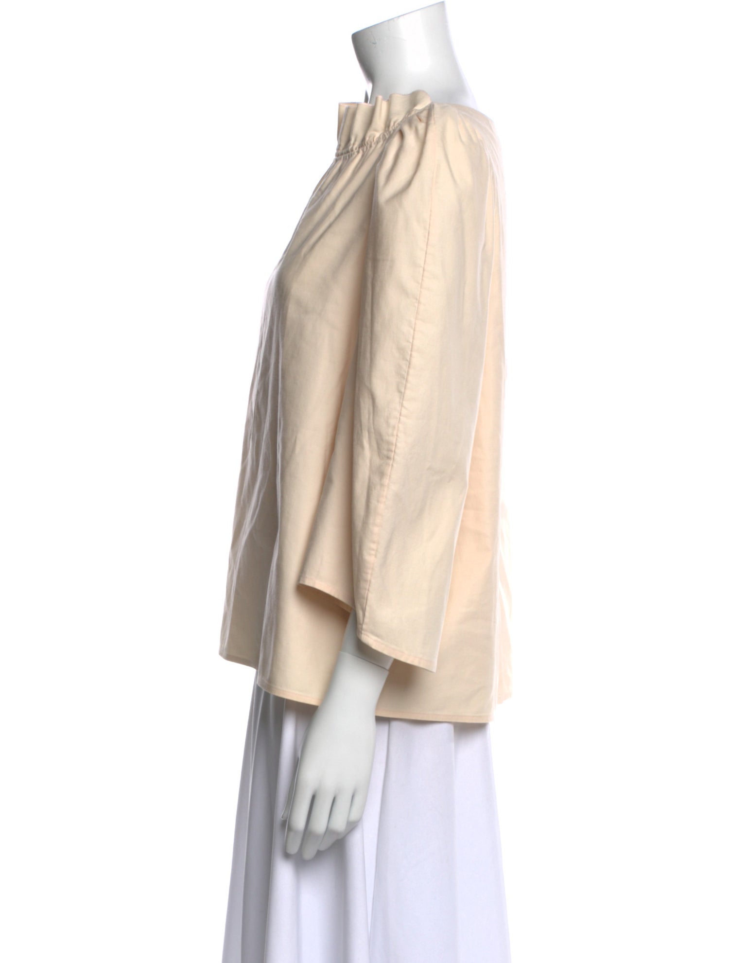 Atlantique Ascoli Scoop Neck Three-Quarter Sleeve Blouse