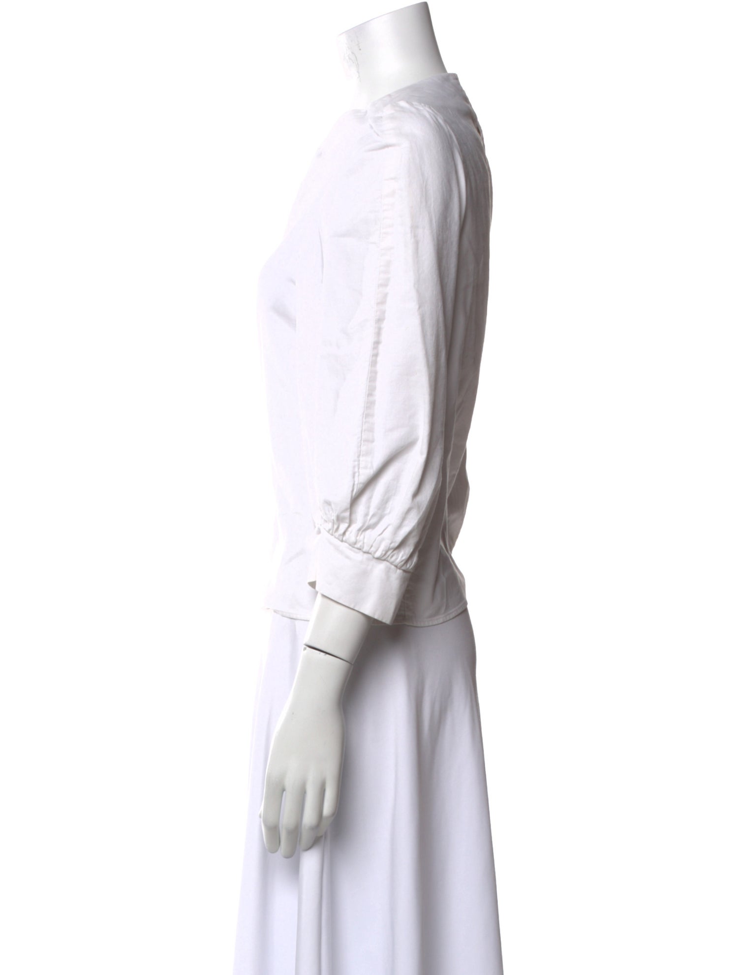 Atlantique Ascoli Bateau Neckline Three-Quarter Sleeve Blouse