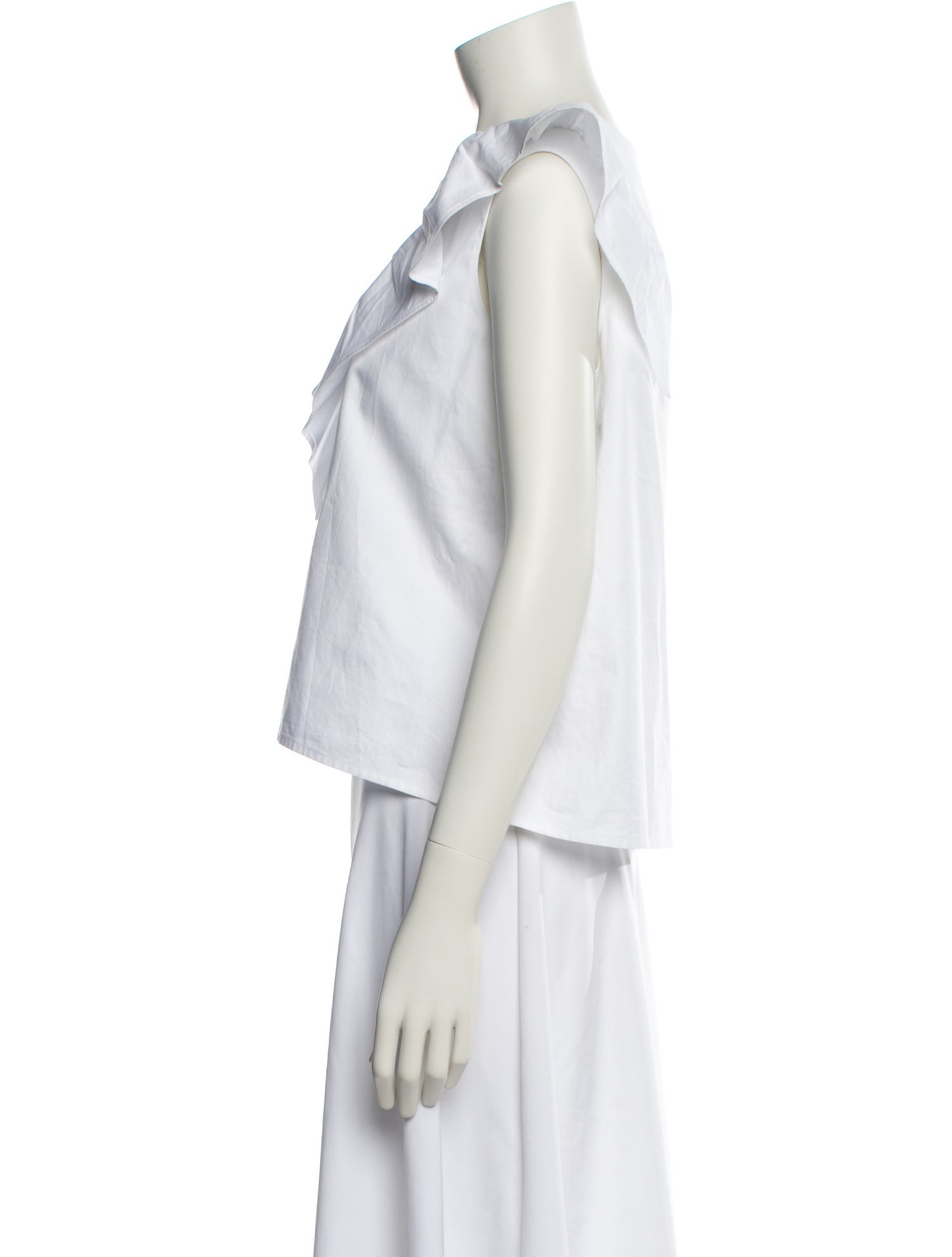 Atlantique Ascoli Bateau Neckline Sleeveless Crop Top