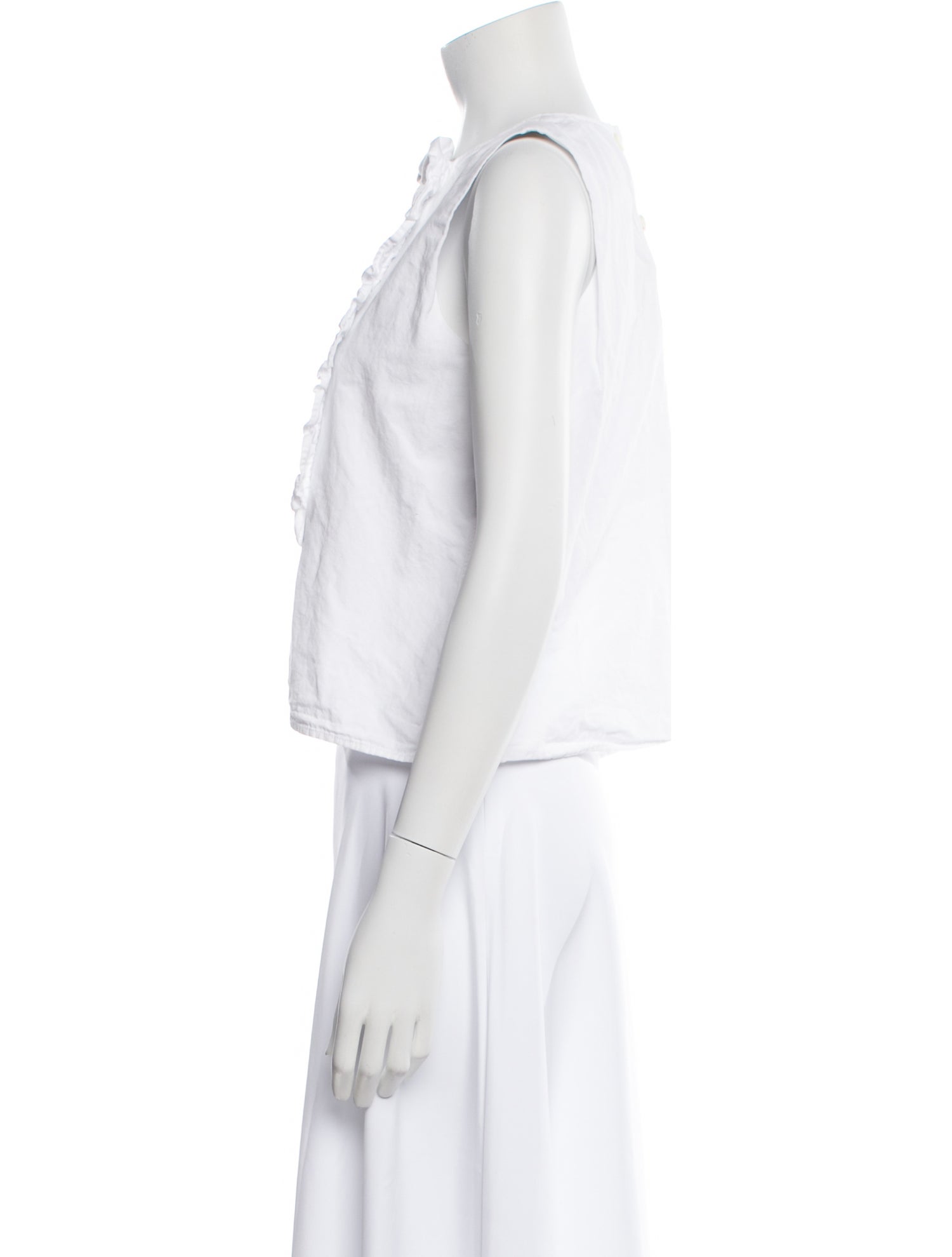 Atlantique Ascoli Crew Neck Sleeveless Crop Top