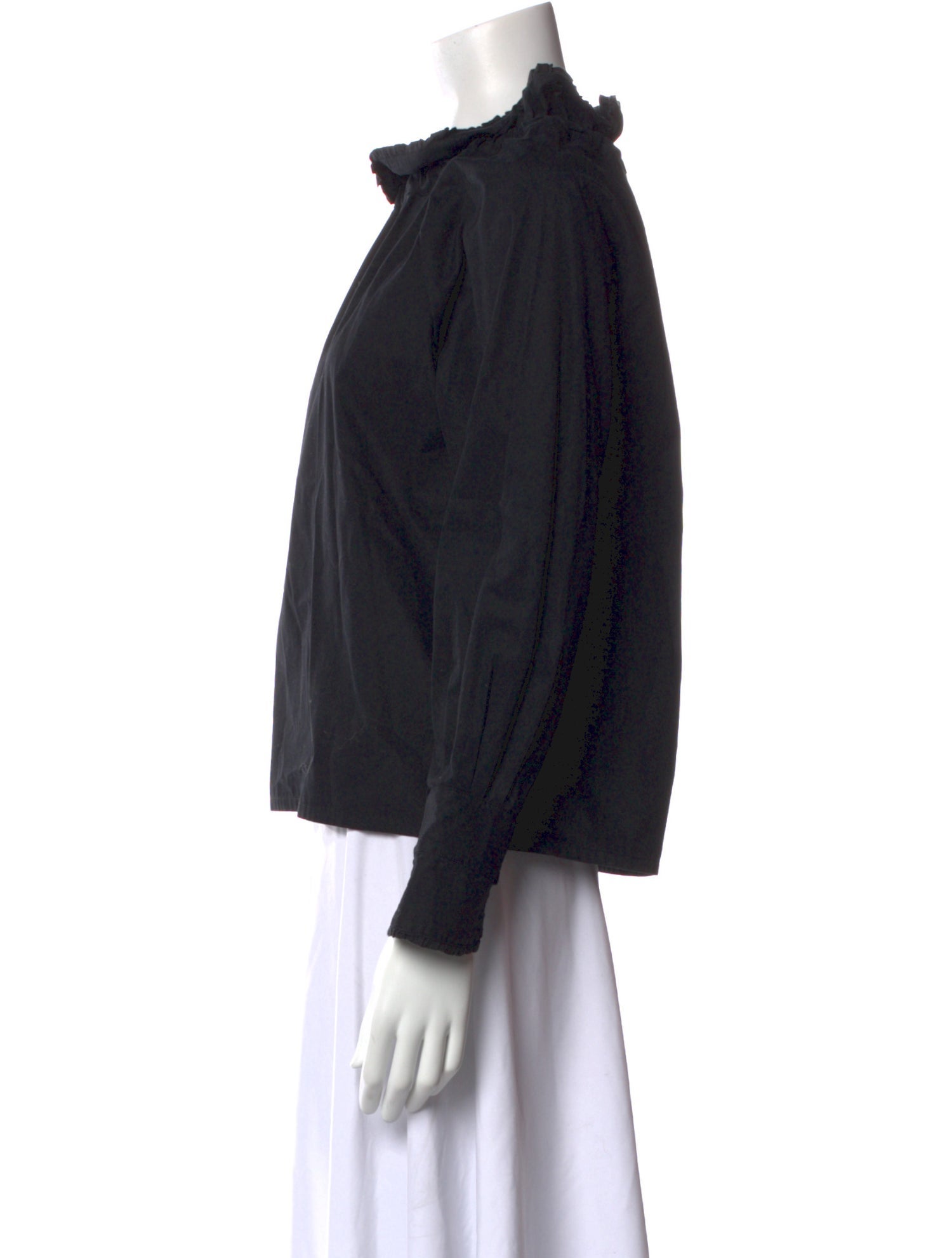 Atlantique Ascoli Tie Neck Long Sleeve Blouse