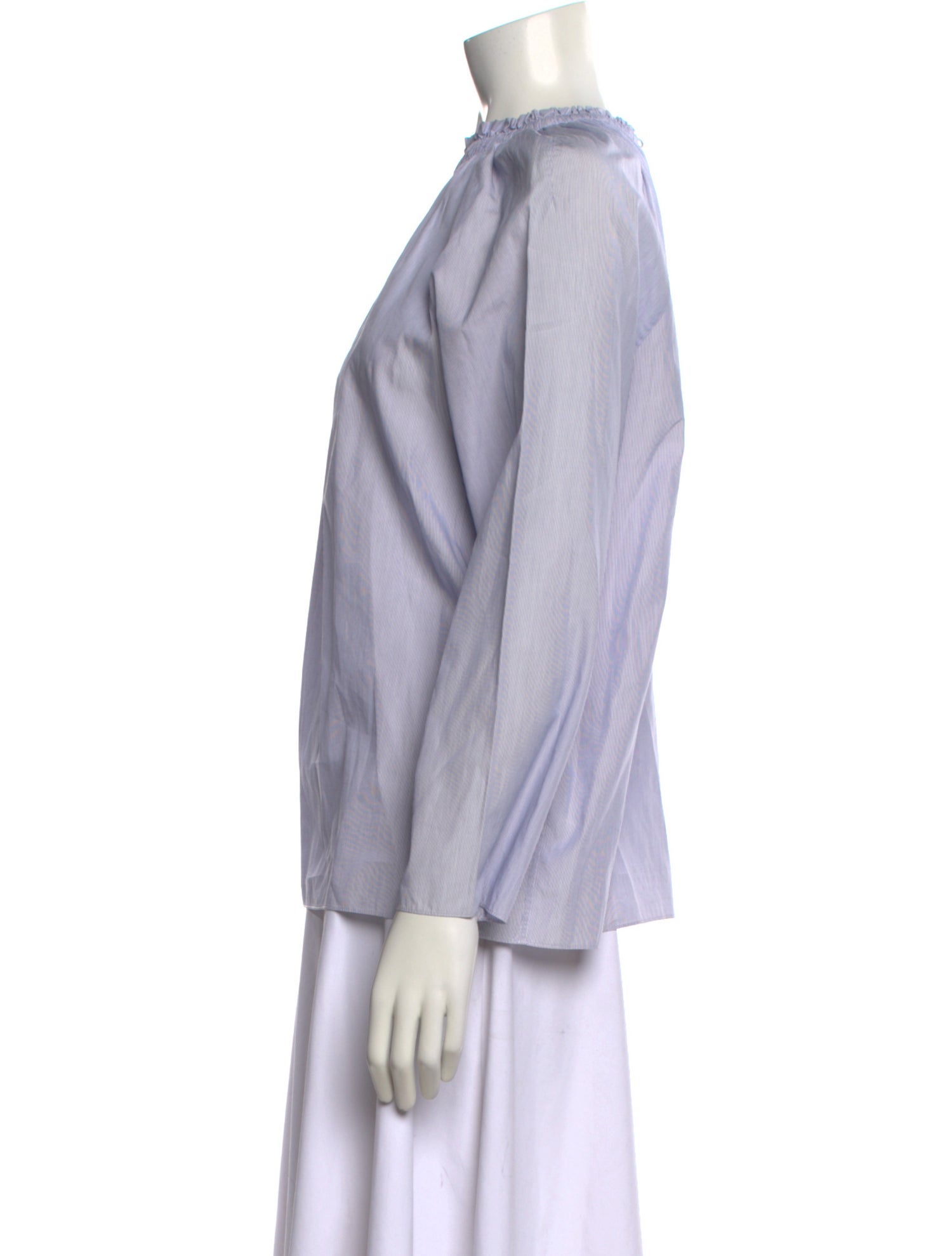 Atlantique Ascoli Striped Crew Neck Blouse