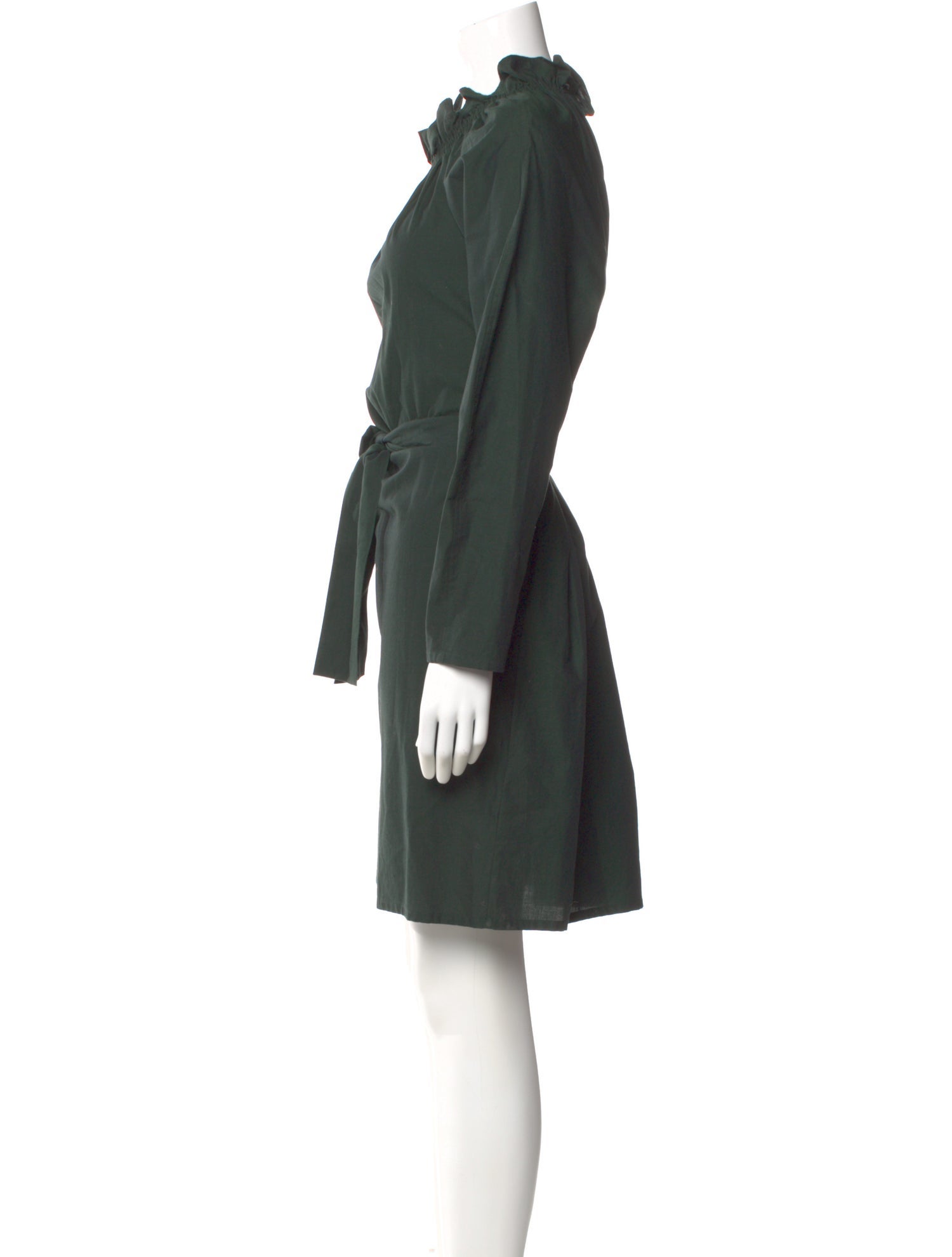 Atlantique Ascoli Mock Neck Mini Dress
