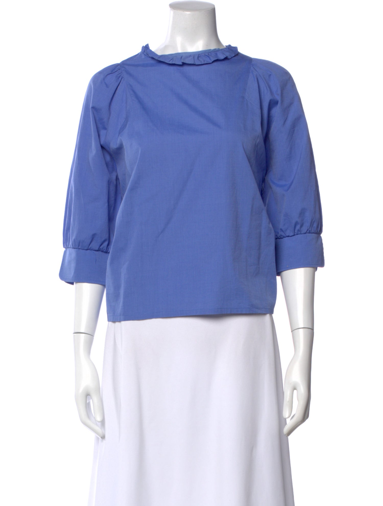 Atlantique Ascoli Crew Neck Three-Quarter Sleeve Blouse