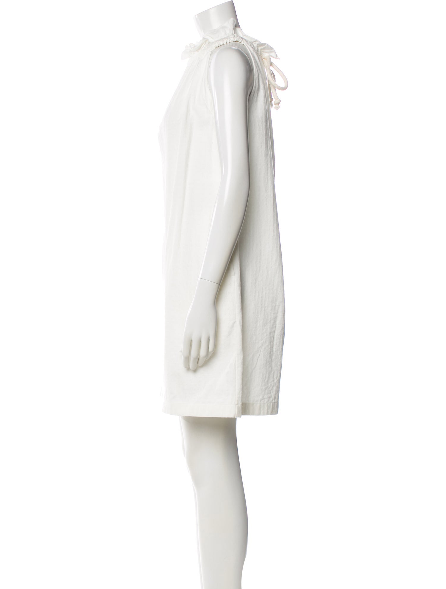Atlantique Ascoli Mock Neck Mini Dress