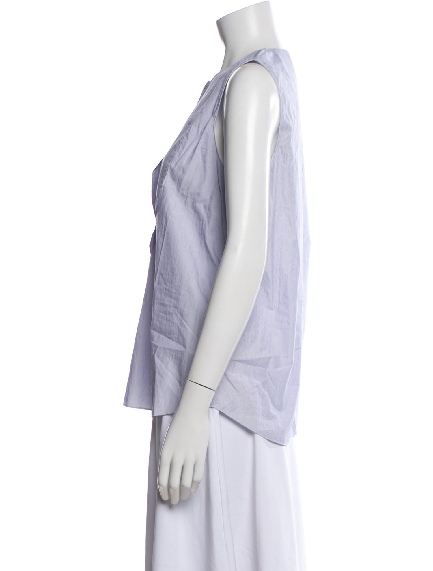 Atlantique Ascoli Striped Crew Neck Top