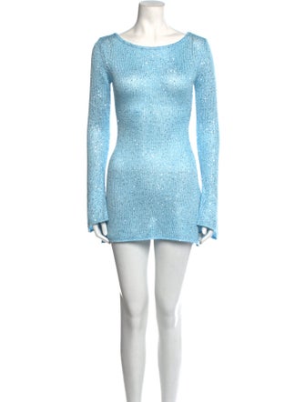 Asta Resort Bateau Neckline Mini Dress