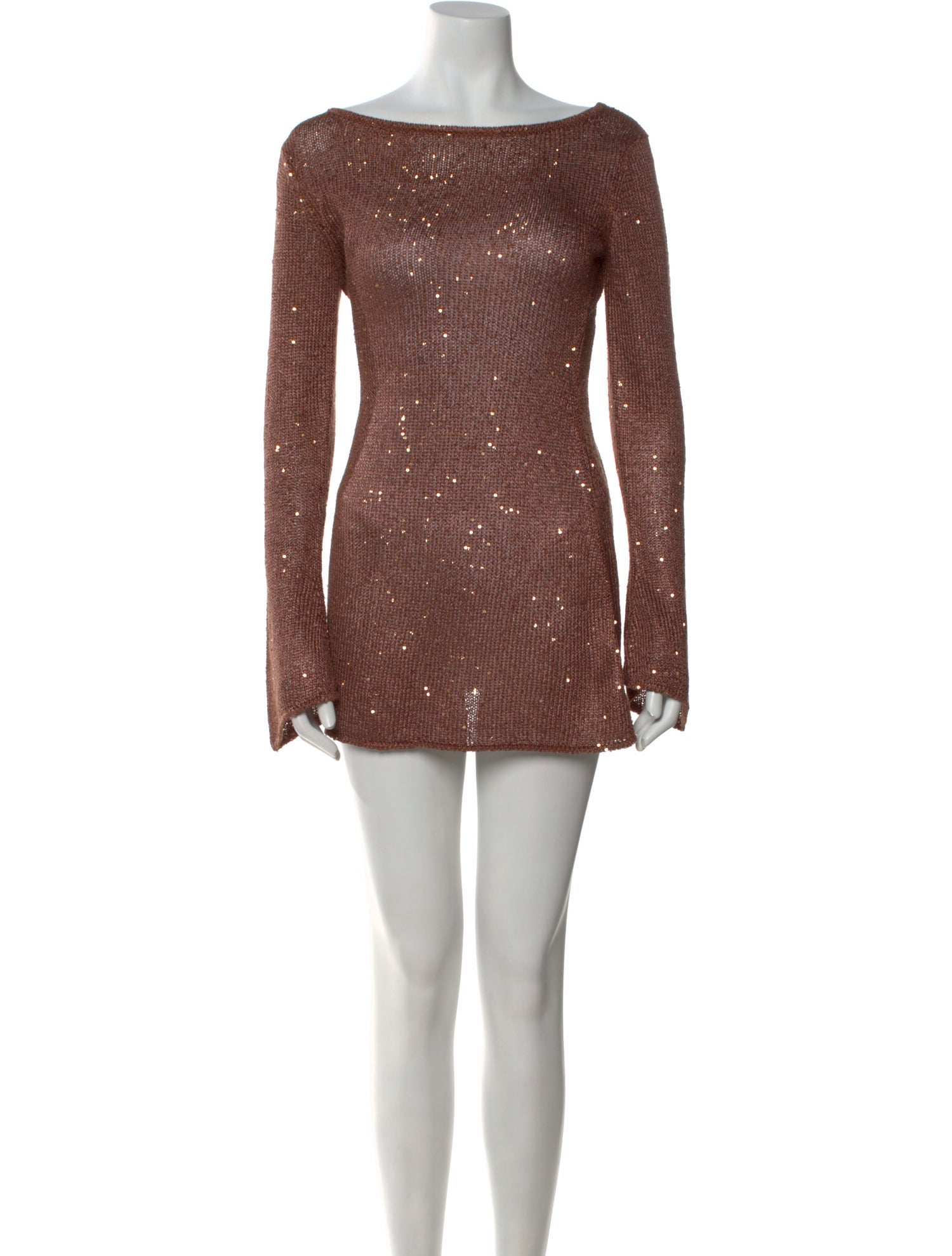 Asta Resort Bateau Neckline Mini Dress