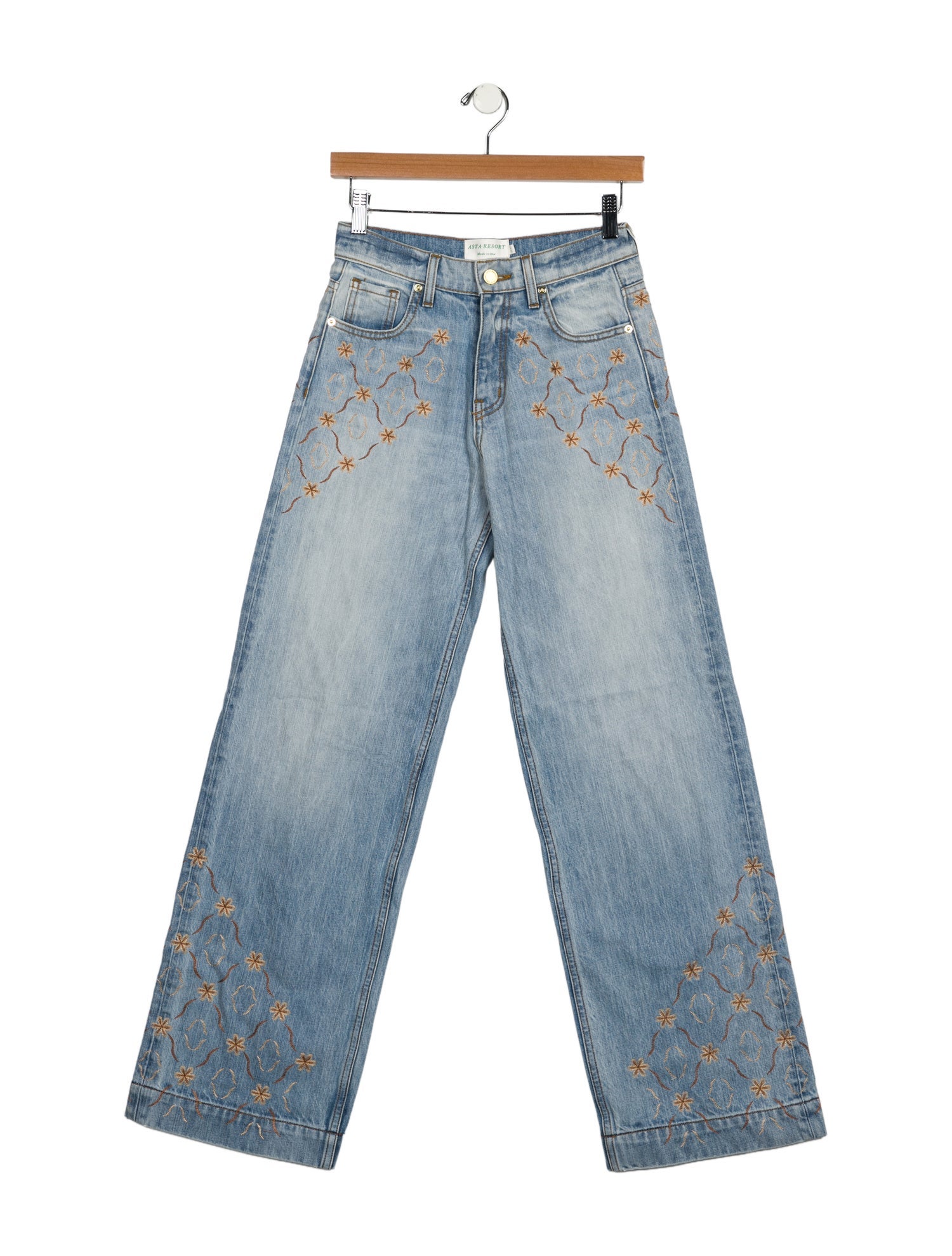 Asta Resort Mid-Rise Wide Leg Jeans