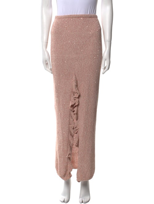 Asta Resort Sequin Embellishments Midi Length Skirt