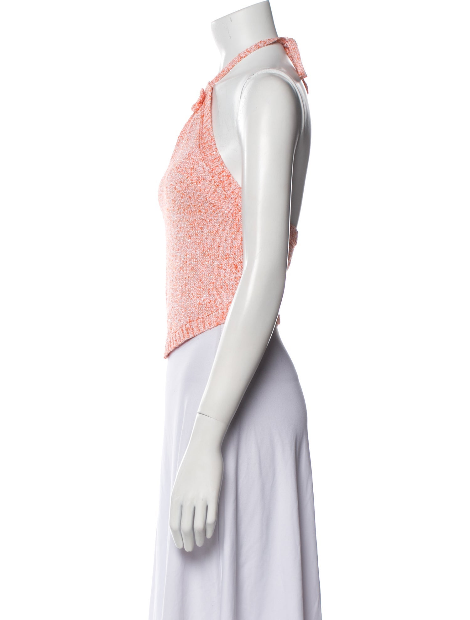 Asta Resort Halterneck Sleeveless Crop Top