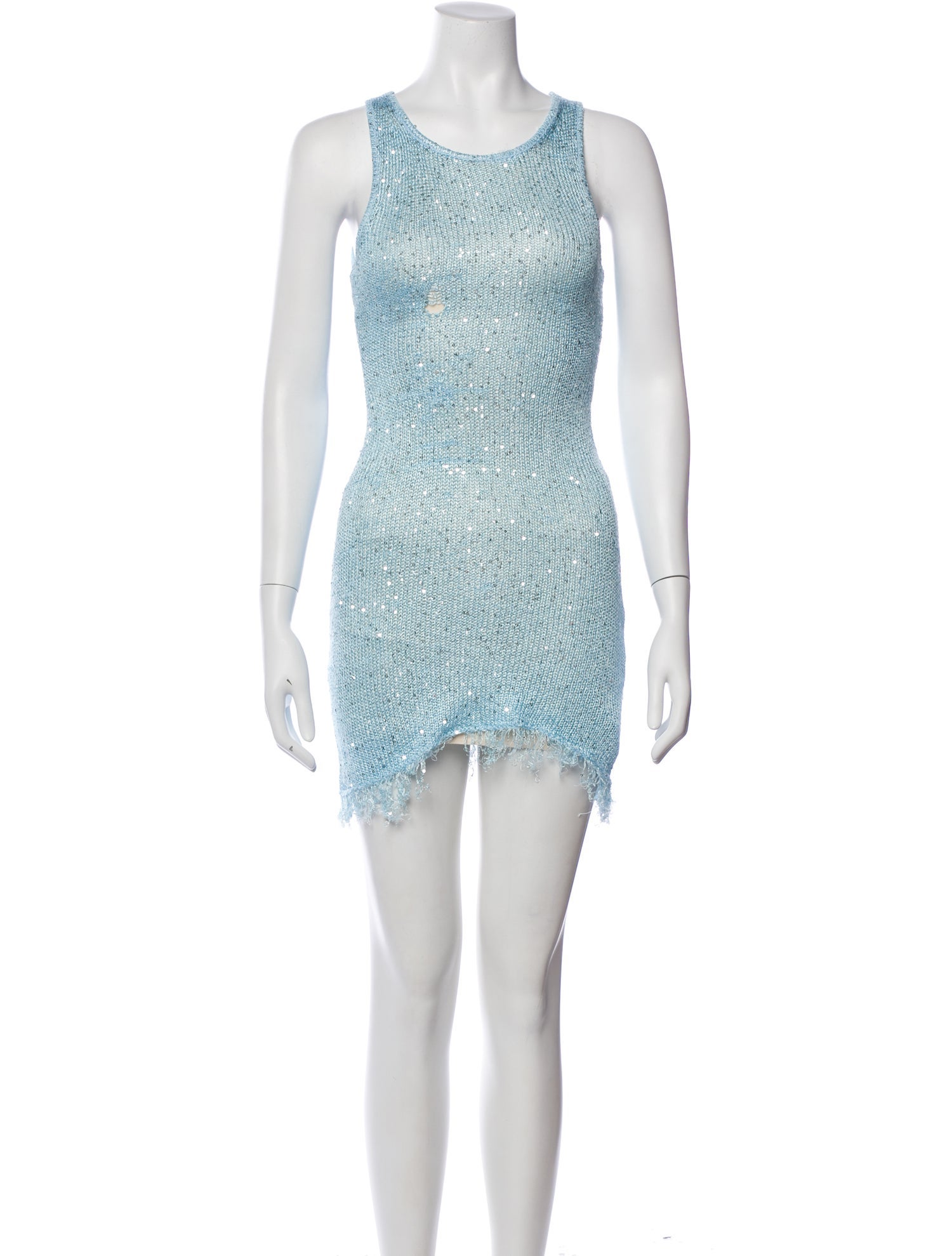Asta Resort Patterned Mini Dress in Blue, Women's S