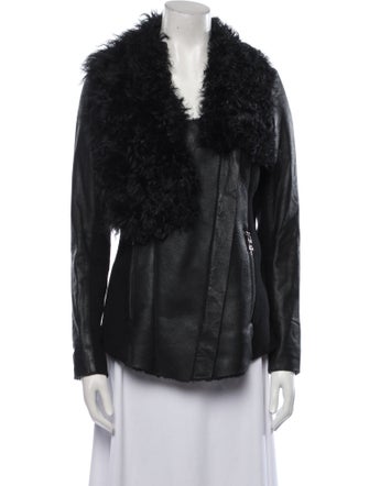 Ashley B Shearling Biker Jacket