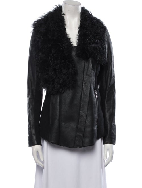 Ashley B Shearling Biker Jacket