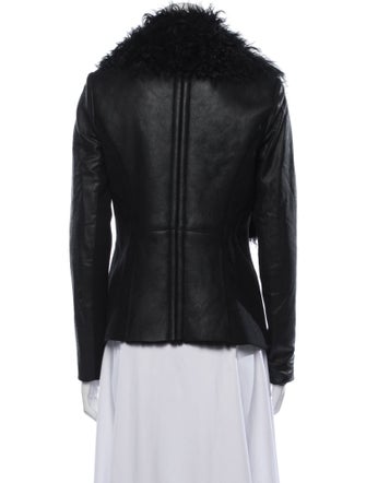 Ashley B Shearling Biker Jacket