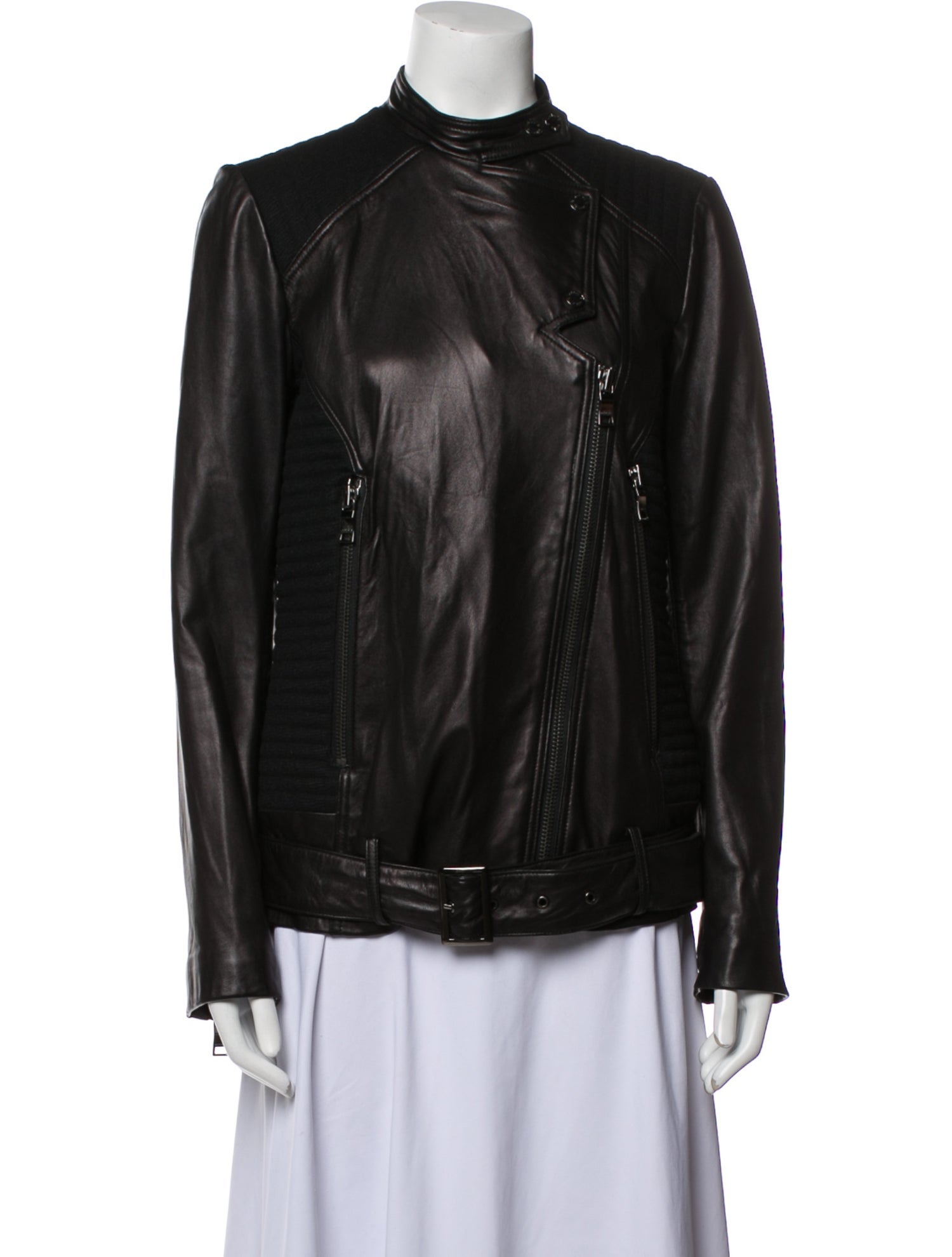Ashley B Leather Biker Jacket