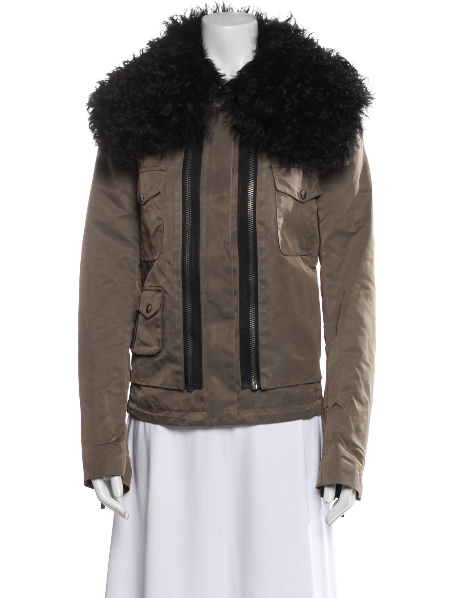 Ashley B Nylon Biker Jacket