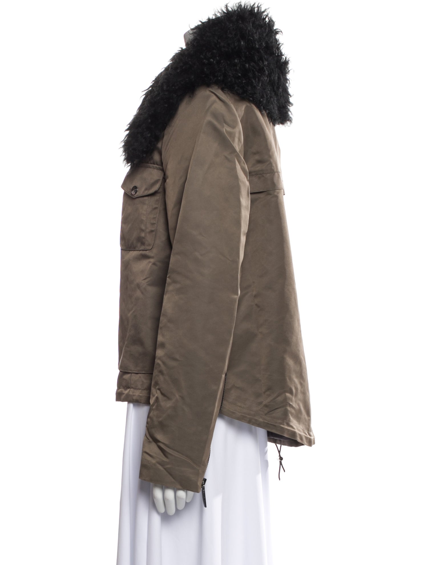 Ashley B Nylon Biker Jacket