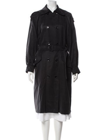 Pre-owned Ashley B Trench Coat In Black