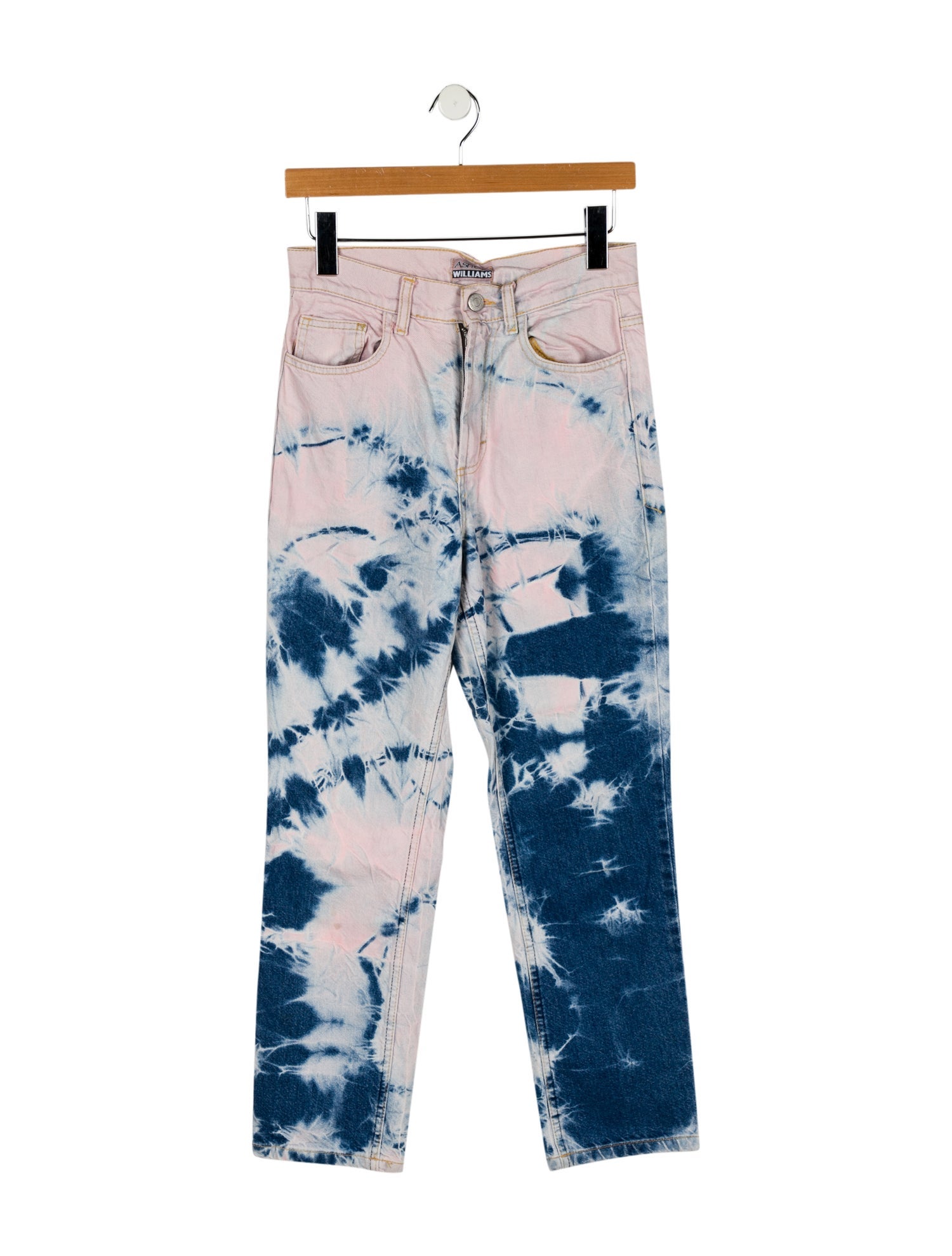 Ashley Williams Mid-Rise Straight Leg Jeans