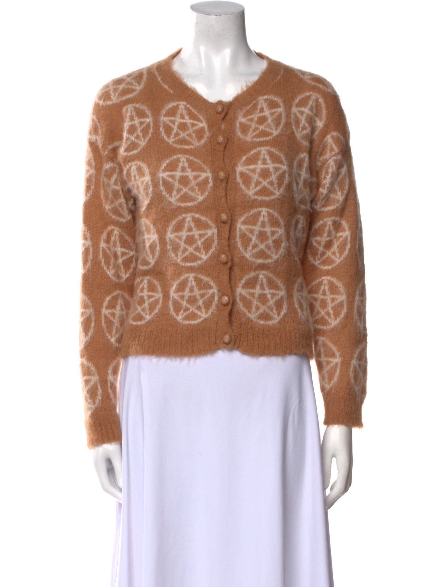 Ashley Williams Printed Crew Neck Sweater