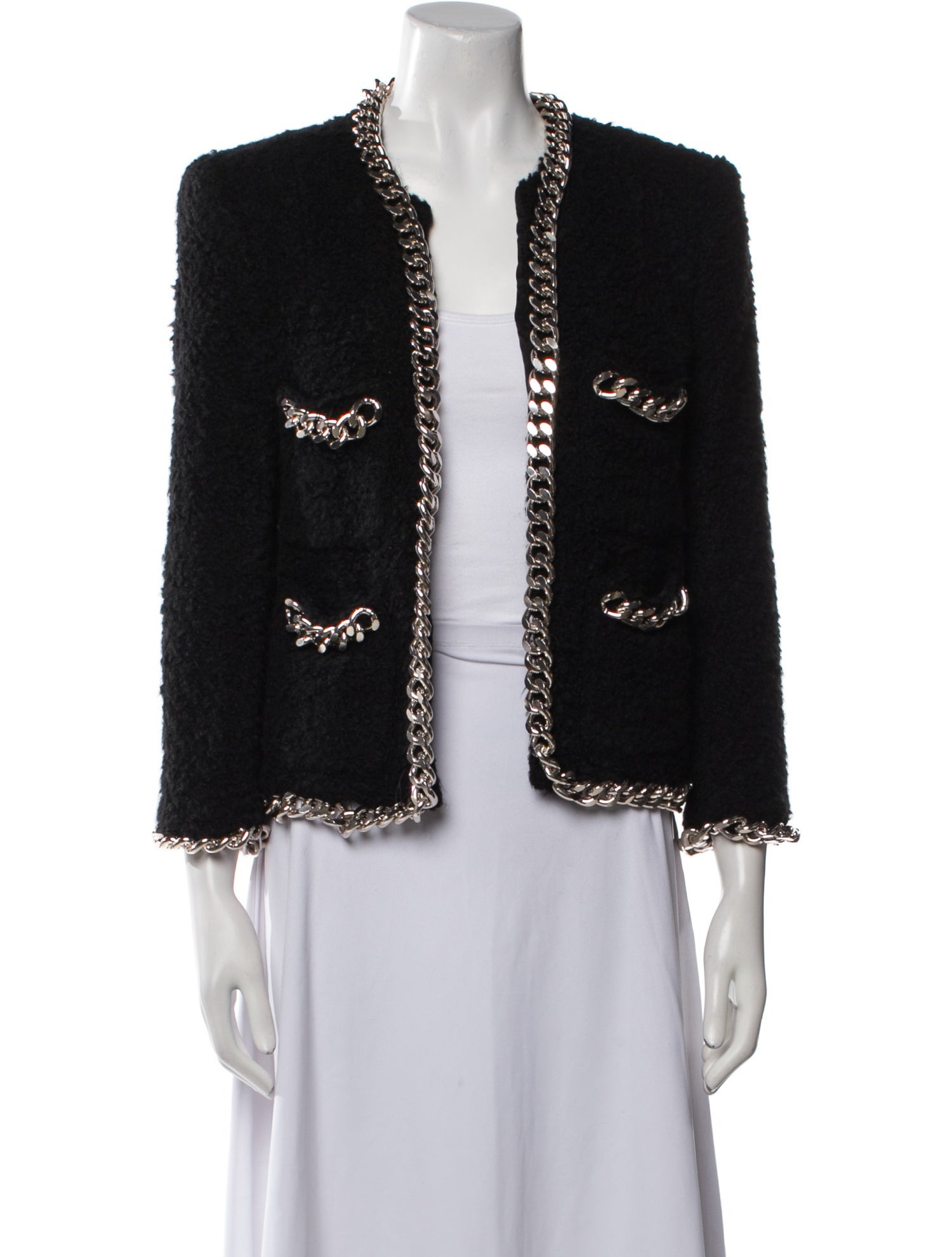 Ashley Williams Wool Tweed Pattern Evening Jacket