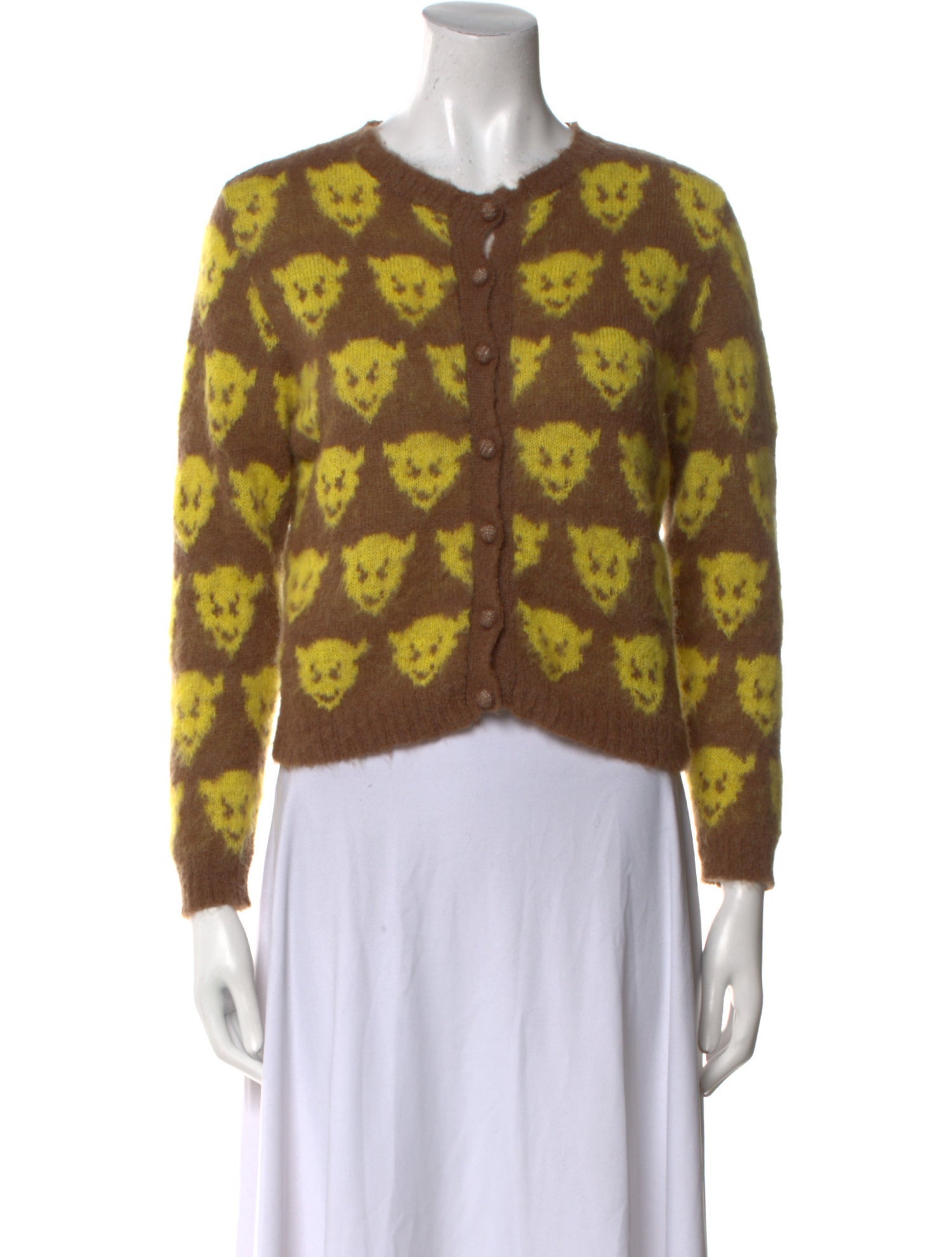 Ashley Williams Printed Crew Neck Sweater