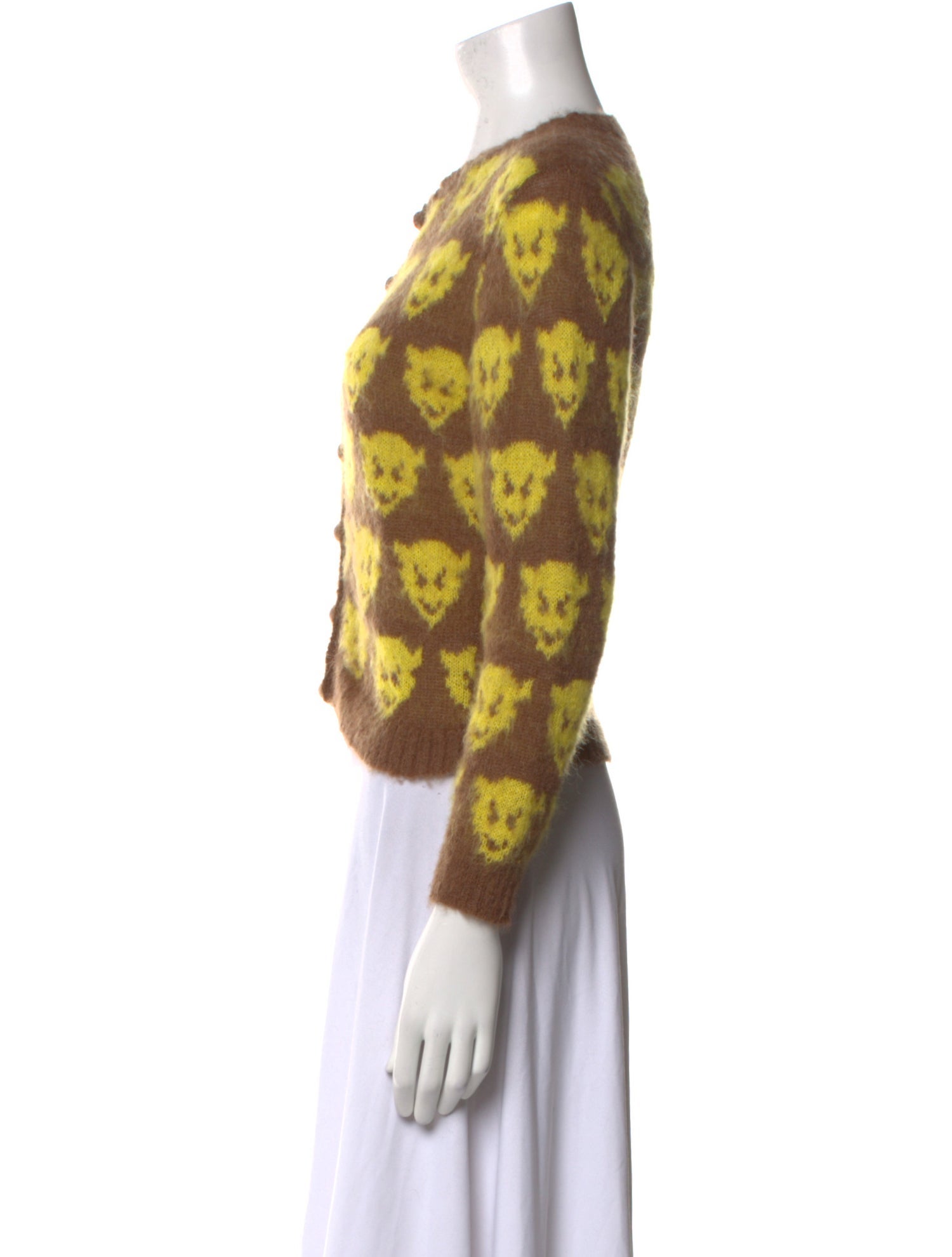 Ashley Williams Printed Crew Neck Sweater