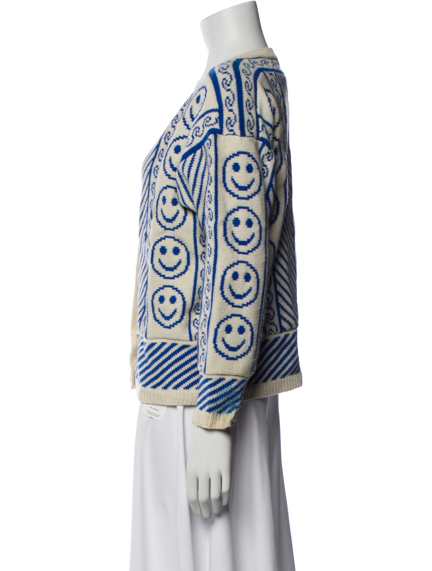 Ashley Williams Printed Scoop Neck Sweater