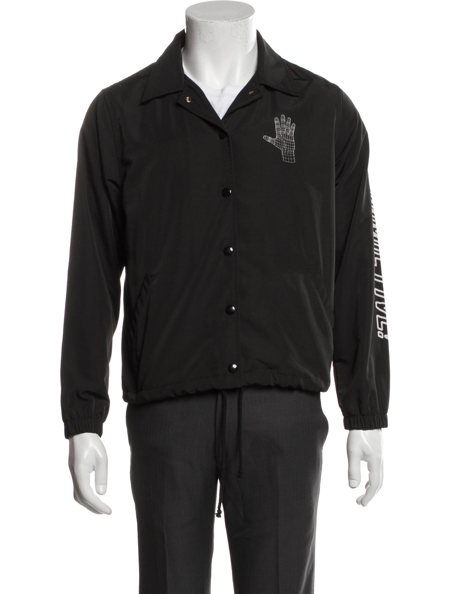 Ashley Williams Graphic Print Windbreaker