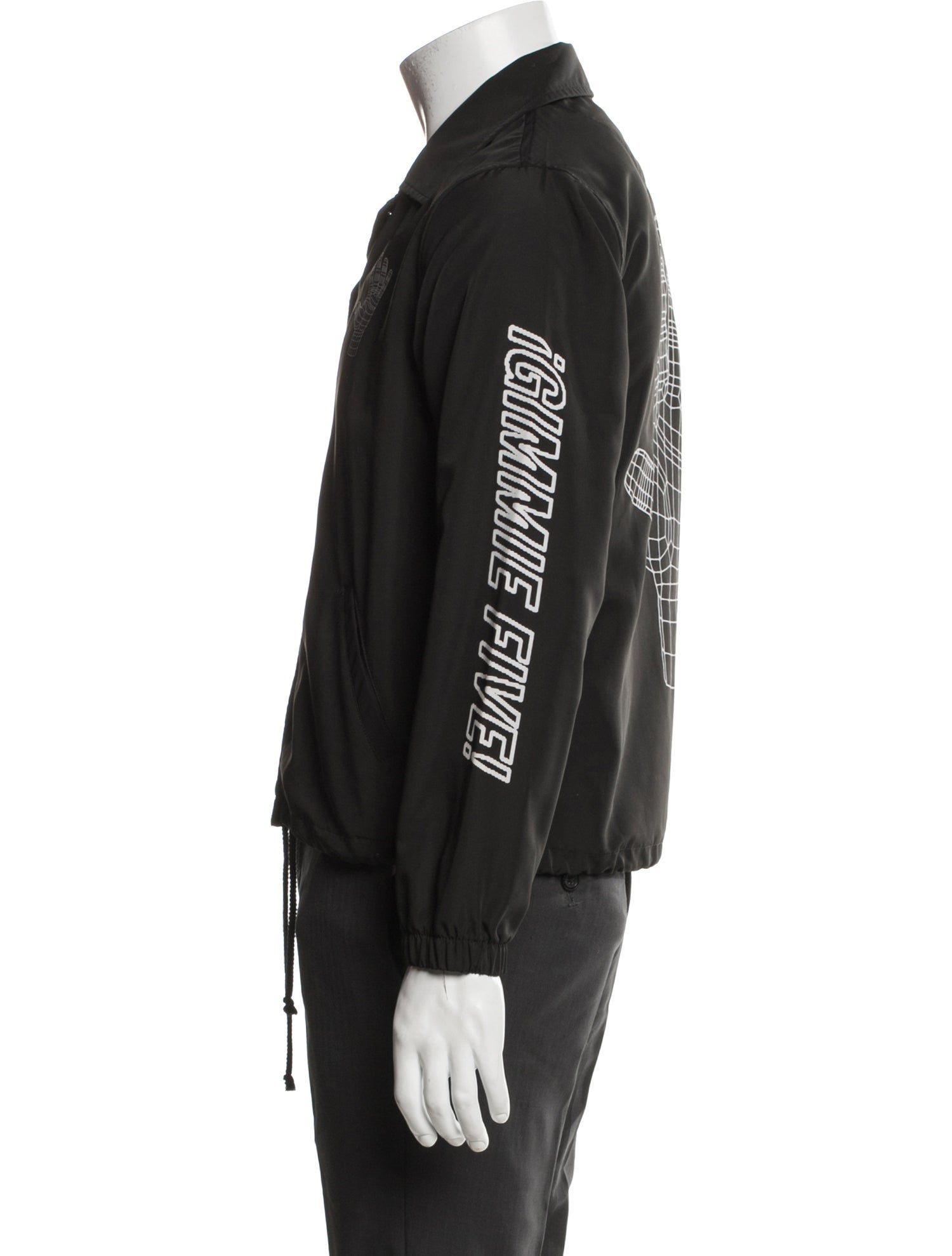 Ashley Williams Graphic Print Windbreaker