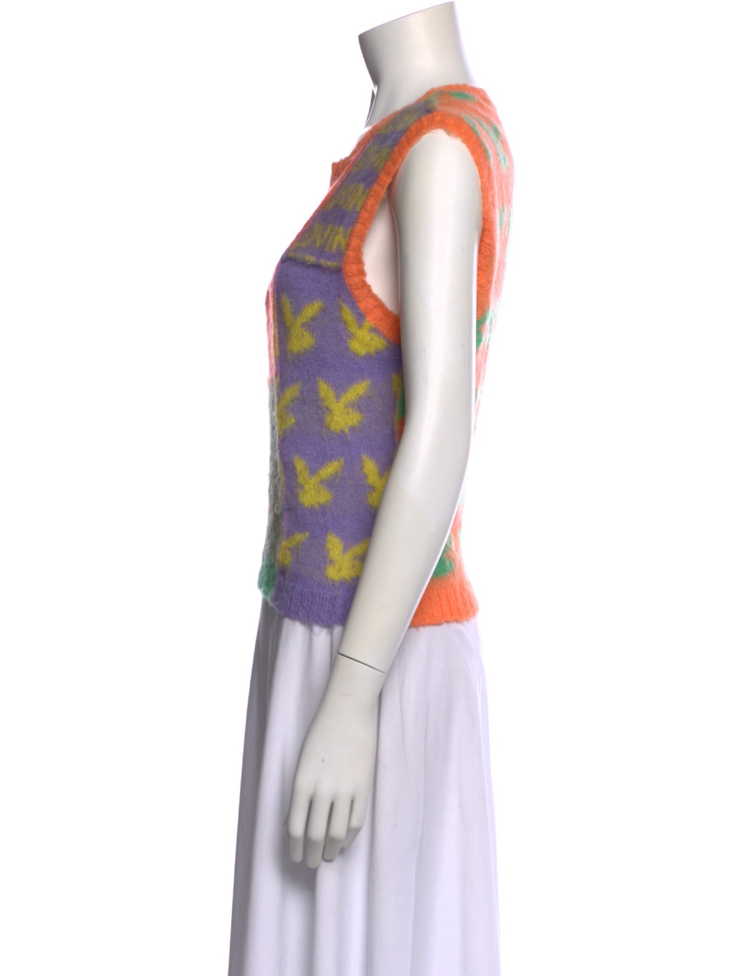 Ashley Williams Printed Scoop Neck Sweater