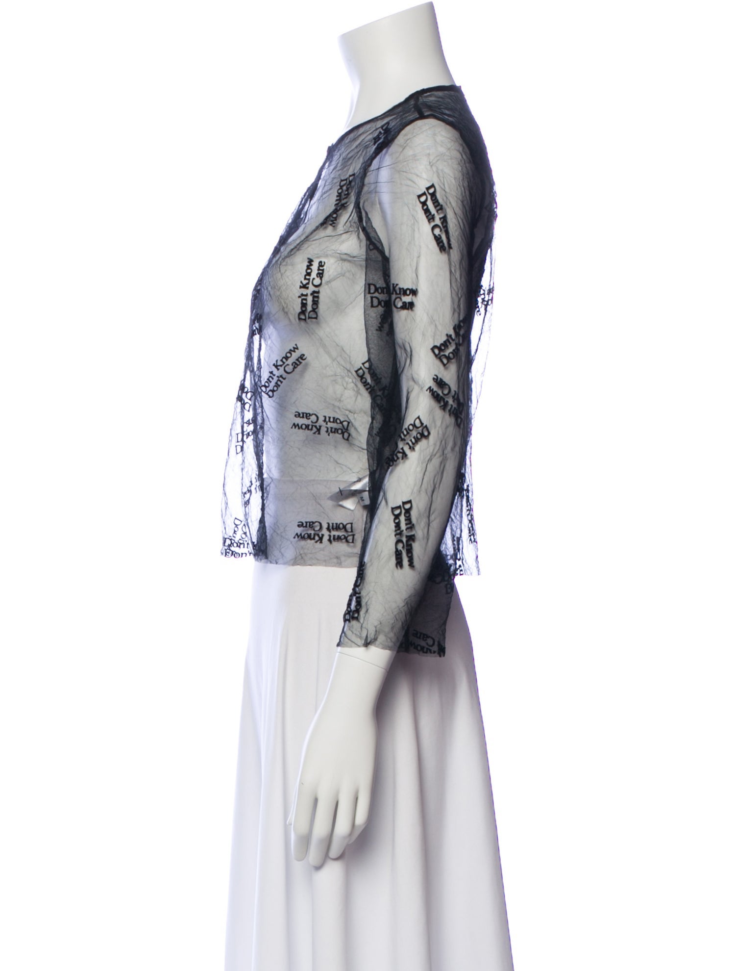 Ashley Williams Nylon Graphic Print Top