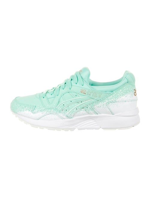 Asics Leather Printed Sneakers Green