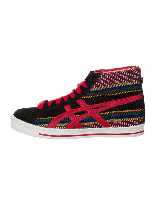 Asics Colorblock Pattern Sneakers Red