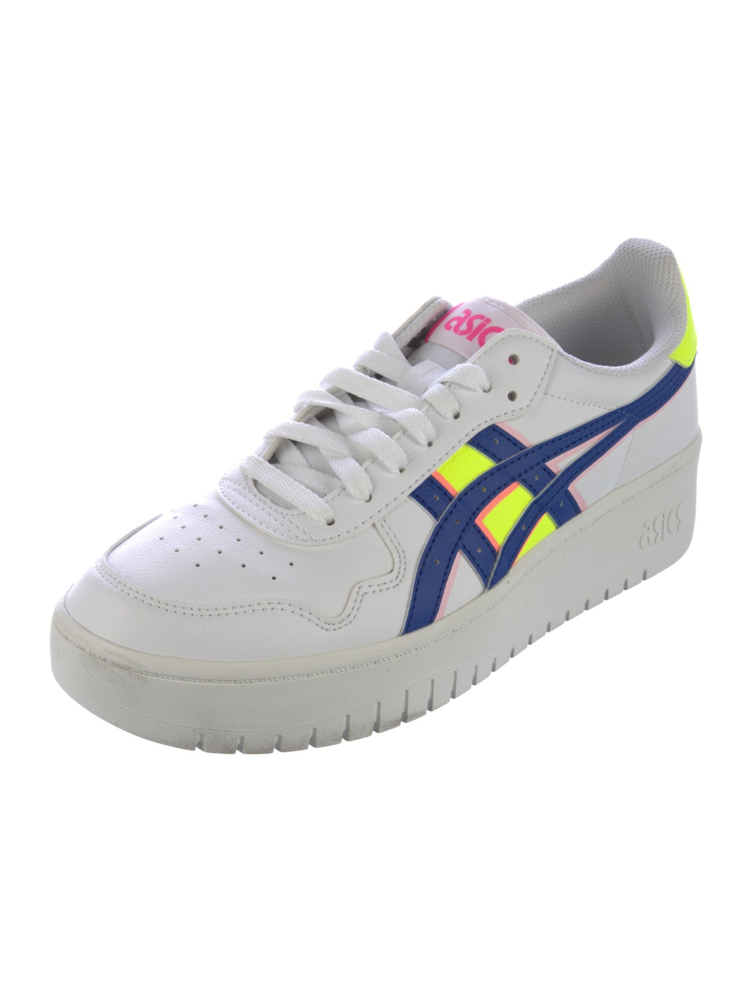Asics Leather Colorblock Pattern Sneakers