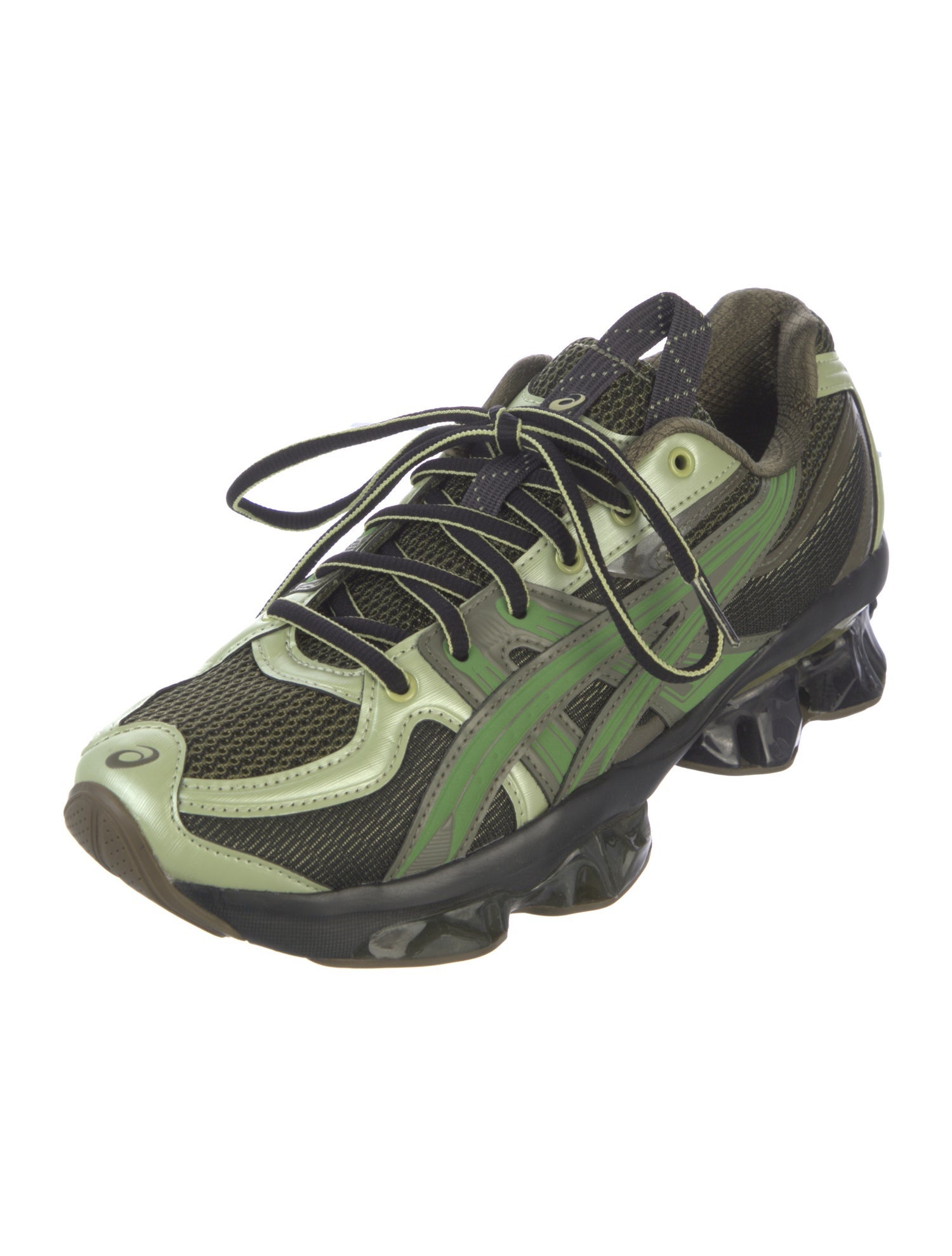 Asics Leather Colorblock Pattern Sneakers